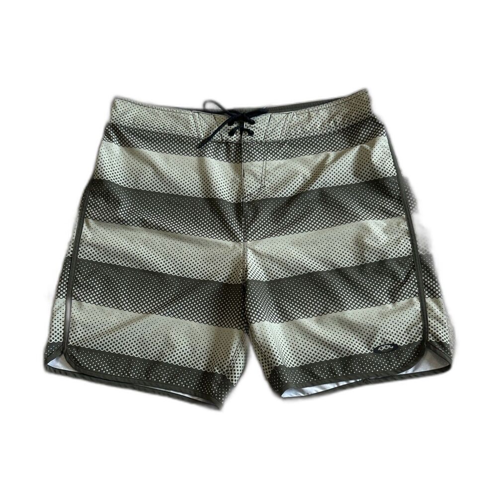 Oakley Board Shorts Mens 36 Performance Fit Swimming Surf Green Swim Trunks
